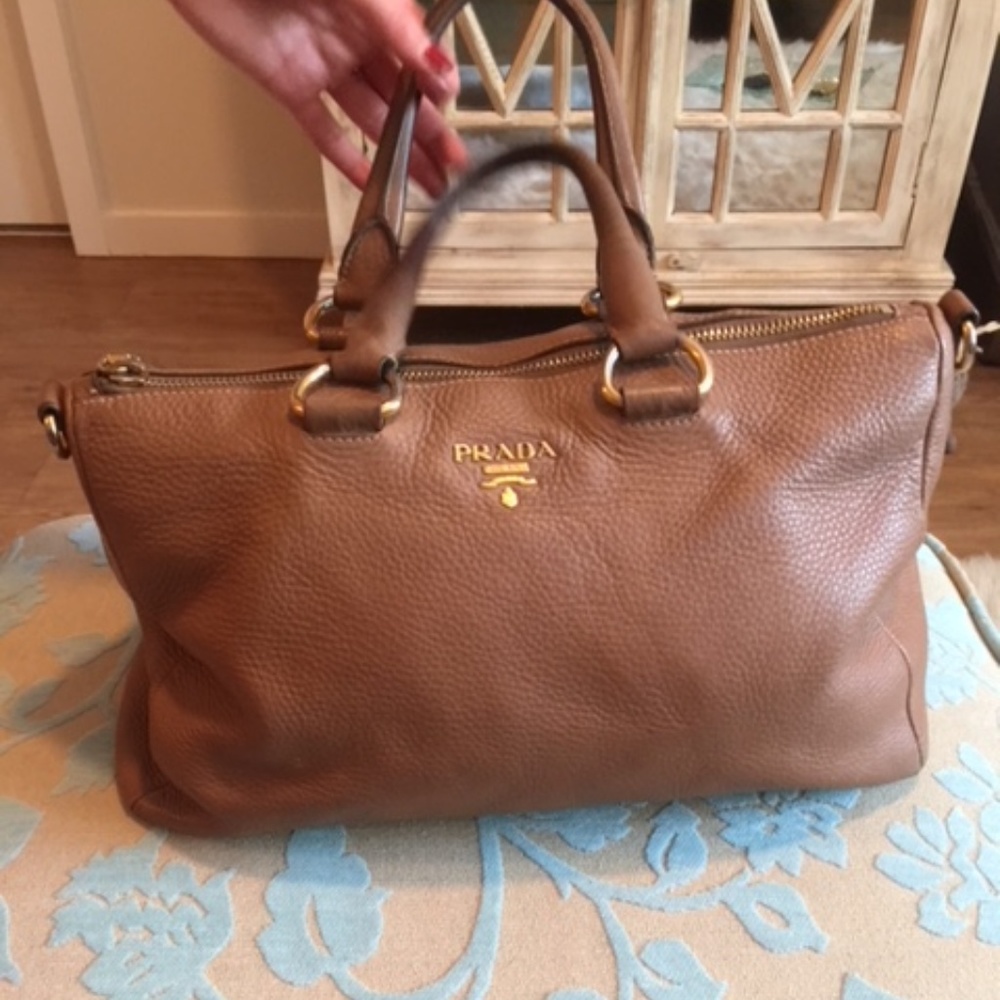 Tan Prada Purse - BEAUTIFUL LEATHER!